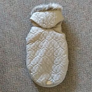 Grey small dog coat